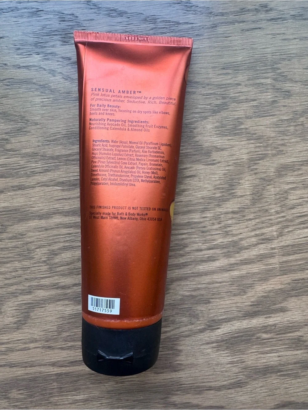 Bath & Body Works Sensual Amber Body Cream